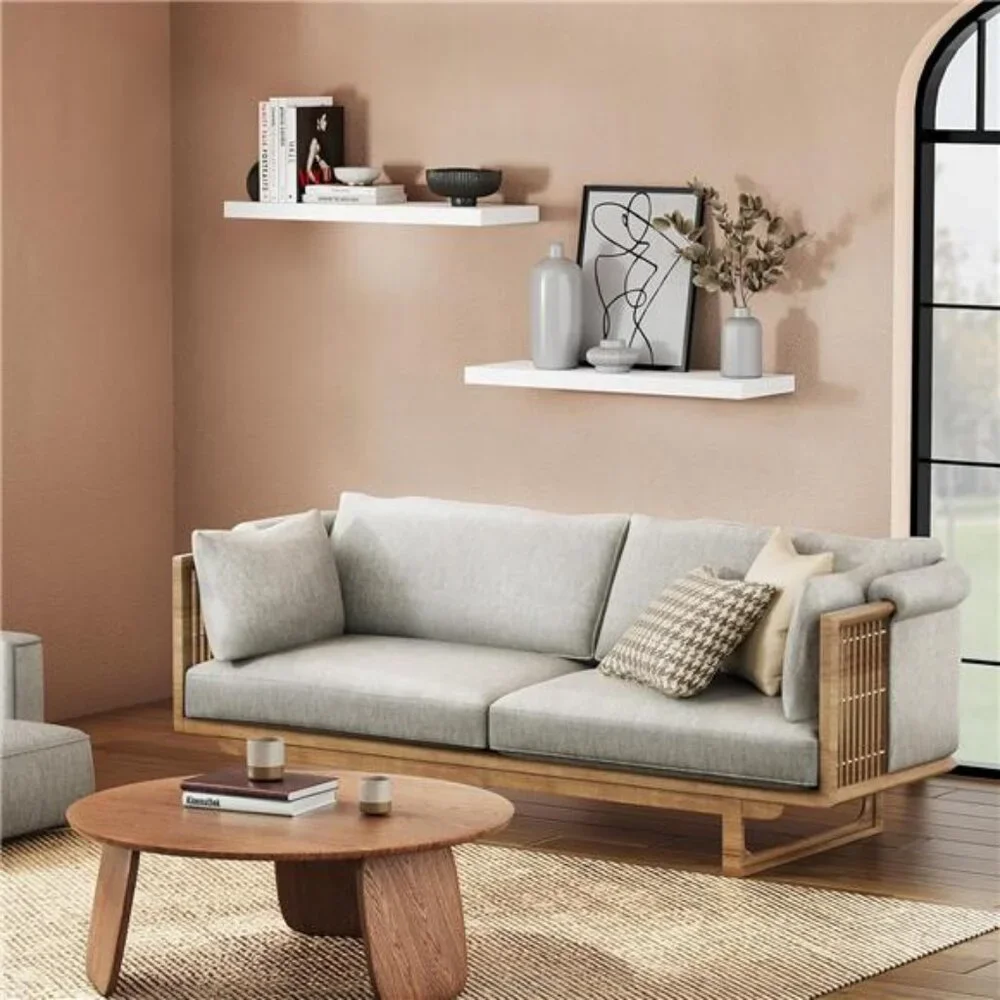 Floating Shelves Large, 24 x 7 Inch Wall Shelves for Bathroom, Bedroom, Kitchen